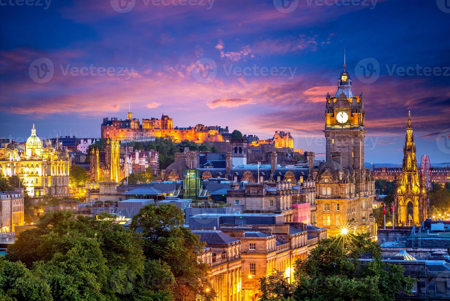 Luftaufnahme vom Calton Hill, Edinburgh, Großbritannien? foto