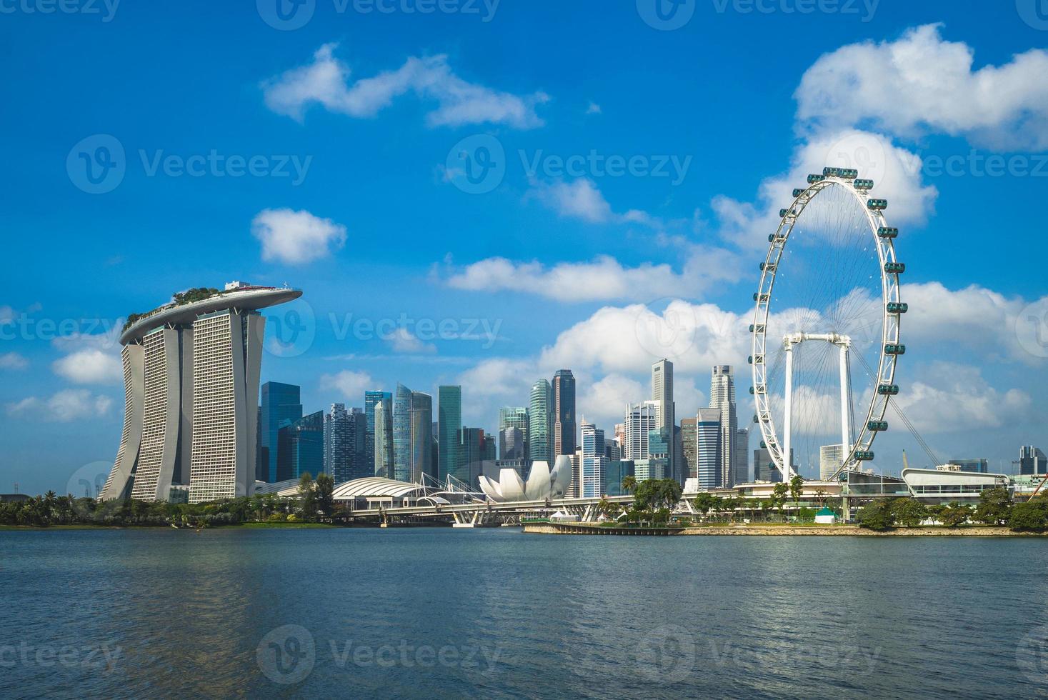 Skyline von Singapur foto