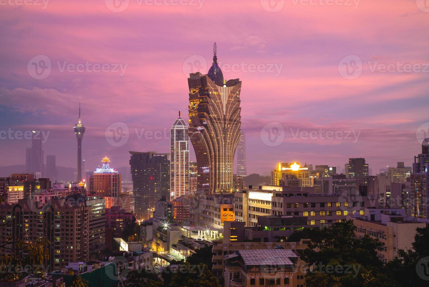 Stadtbild von Macau in China foto