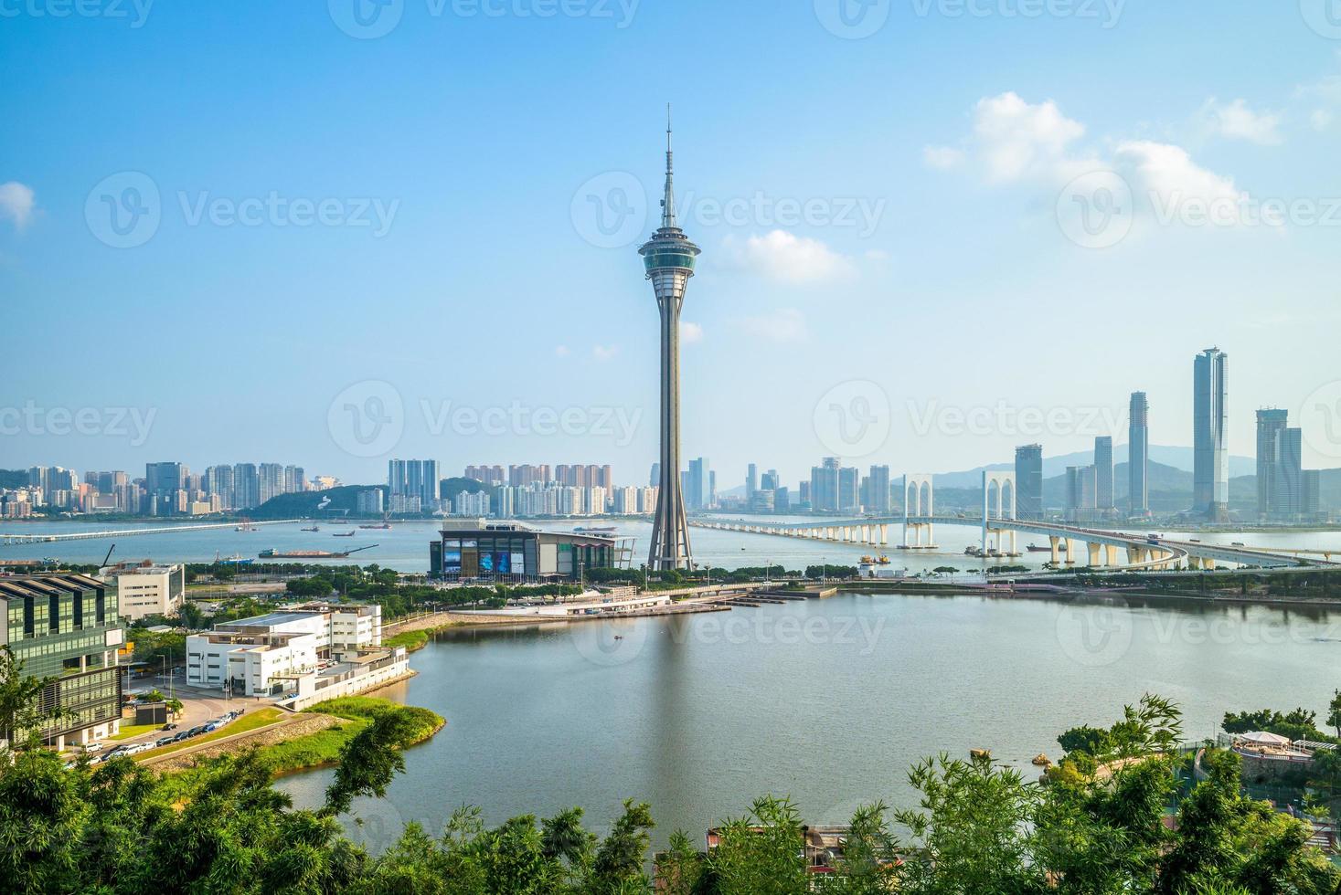 Landschaft von Macau am West Bay Lake in China foto