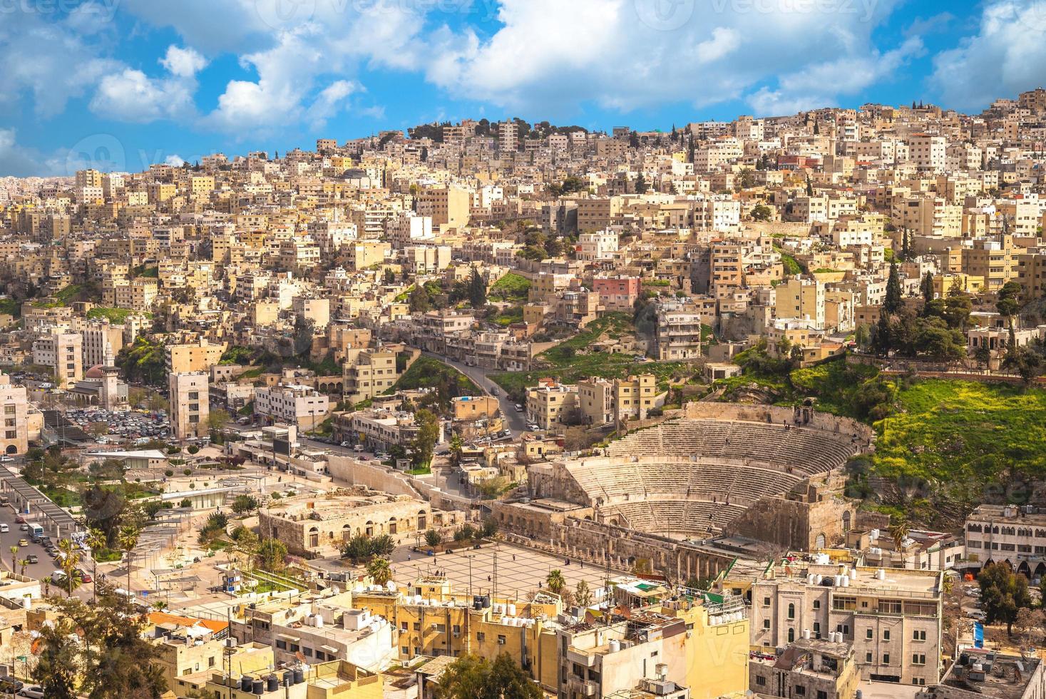 Skyline von Amman, der Hauptstadt von Jordanien foto