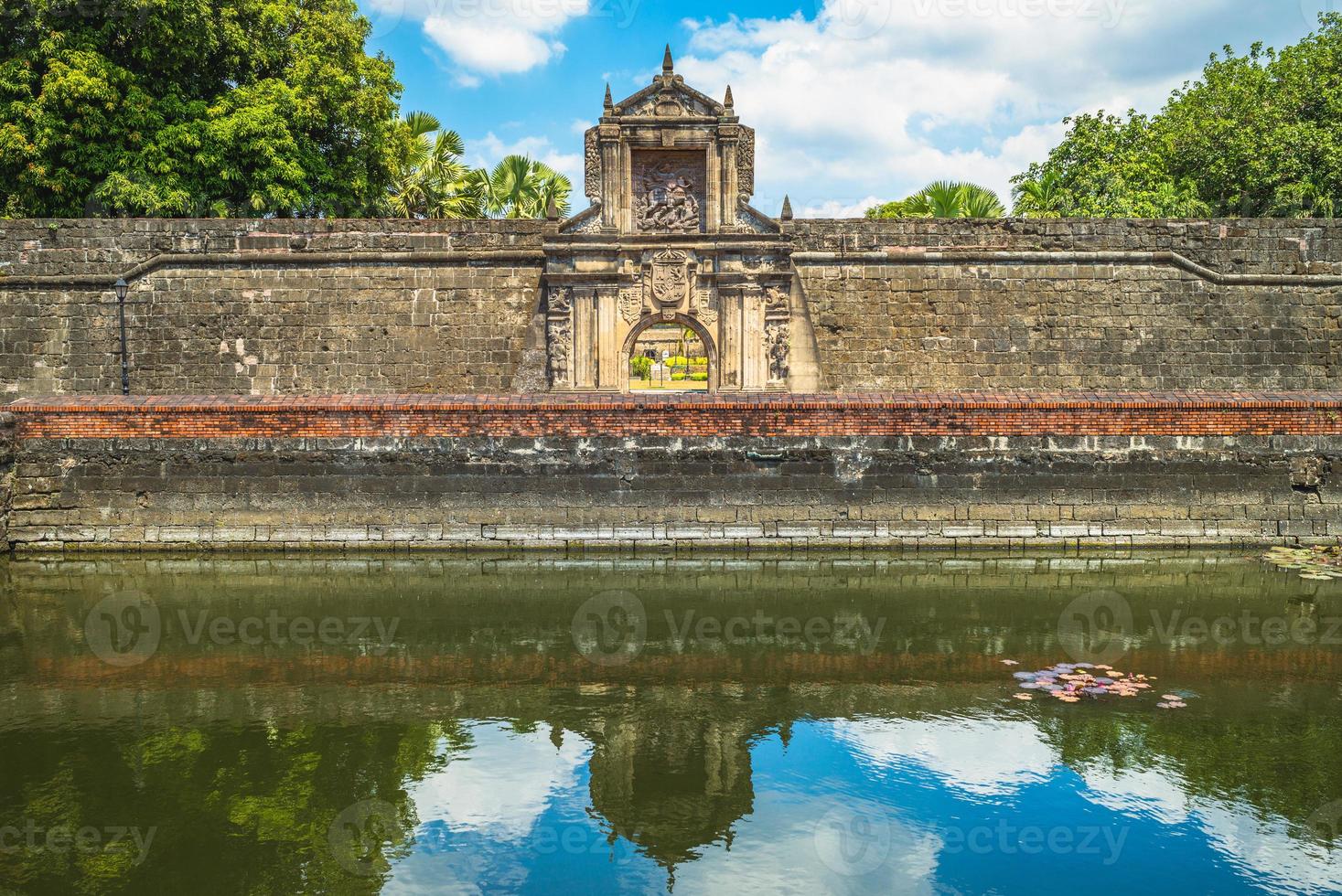 Haupttor von Fort Santiago in Manila, Philippinen foto