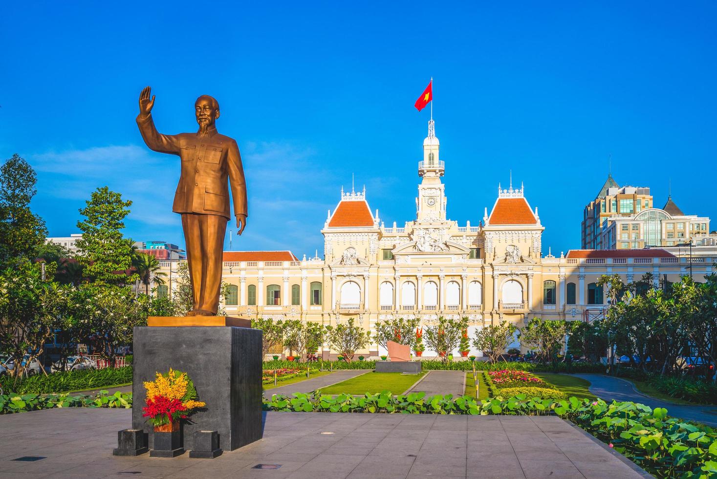 Ho-Chi-Minh-Stadt, Sitz des Volkskomitees in Saigon, Vietnam foto