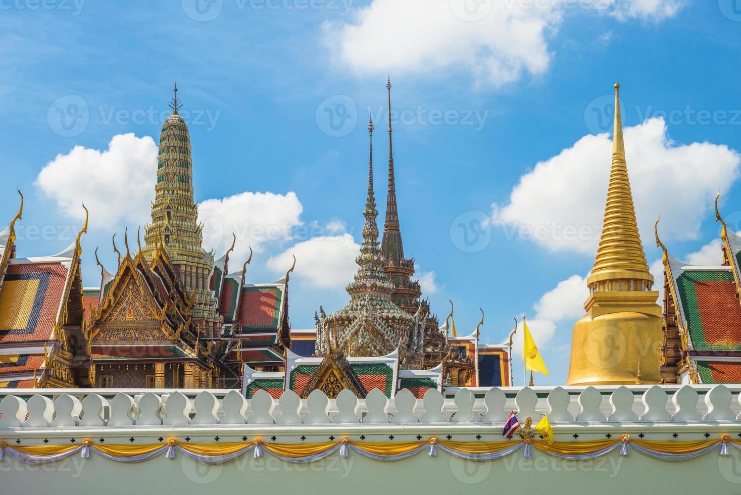 Grand Palace und Wat Phra Kaeo in Bangkok, Thailand foto