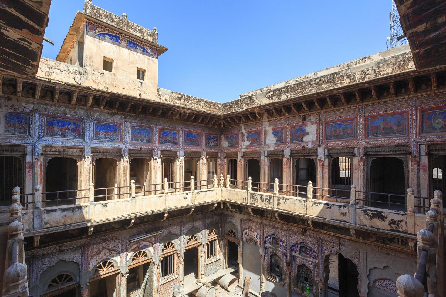 haveli in mandawa, rajasthan, indien foto