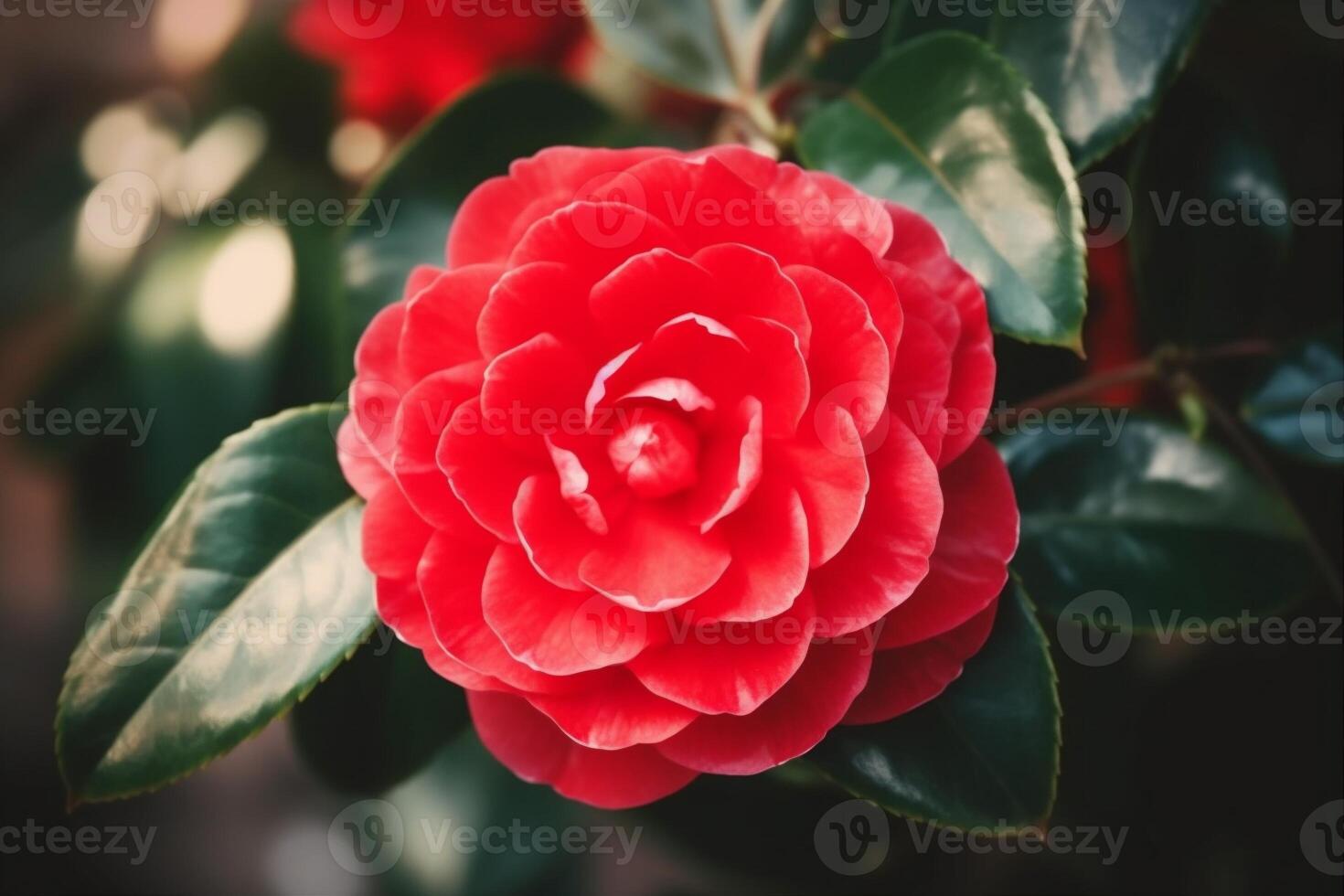 Raum schön Blumen Natur Frühling Blatt Blumen- blühen Rosa Hintergrund Kopieren grün. generativ ai. foto