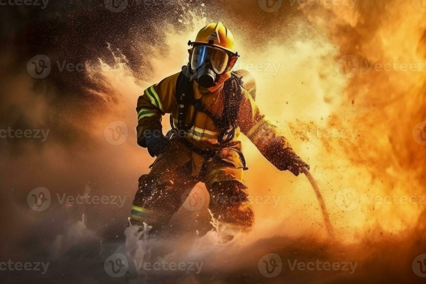 Ausrüstung Feuerwehrmann Rettung Rauch Sicherheit Uniform Feuerwehrmann  Feuer Kämpfer Notfall. generativ ai. 25720668 Stock-Photo bei Vecteezy