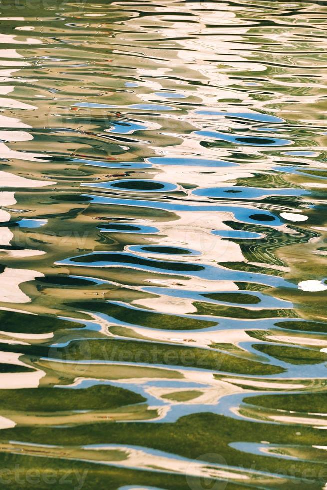 strukturierter Hintergrund der Wasserreflexion foto