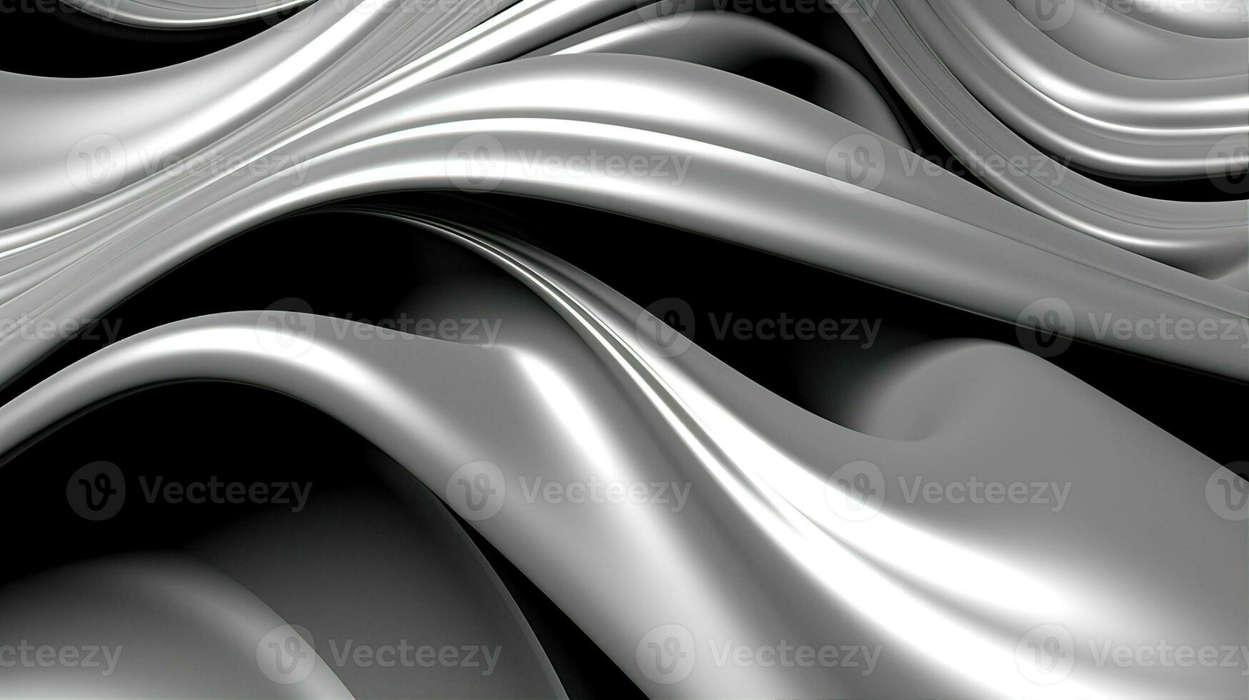 schwarz und Weiß Silber abstrakt Hintergrund. erstellt mit generativ ai foto