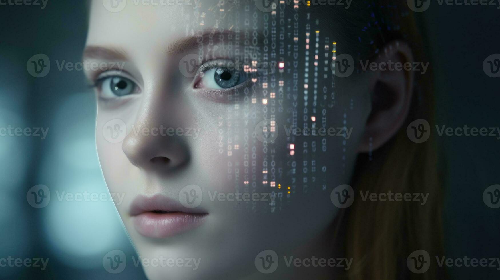 biometrisch Daten Bruch im ein Haupt Technik Unternehmen Datenbank foto