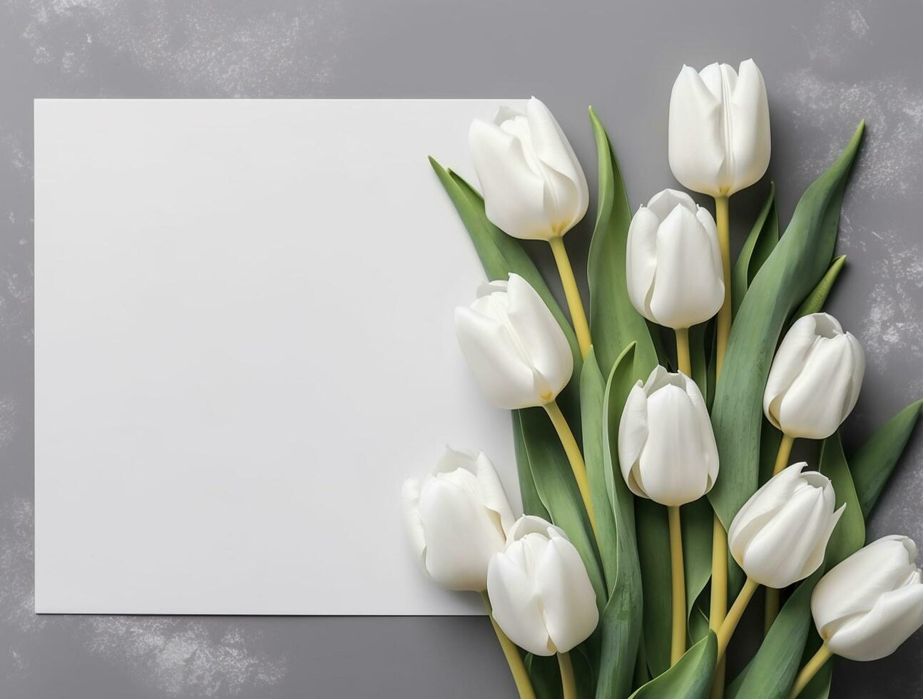 schön Tulpe Blumen mit Kopieren Raum Hintergrund, oben Sicht. Raum zum Text foto