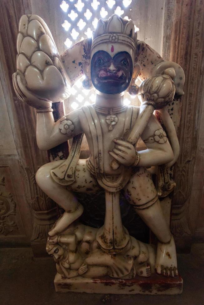 Statue in Fort Bikaner in Rajasthan, Indien foto