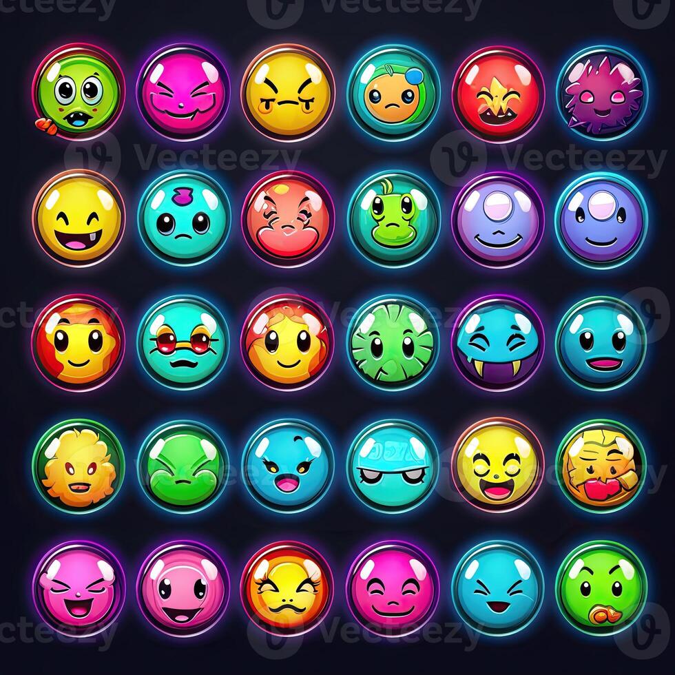 Zeichen Emoji Smiley ai generiert foto