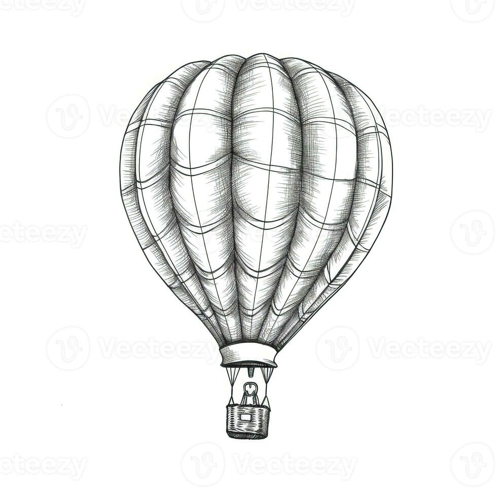 Reise heiß Luft Ballon ai generiert foto