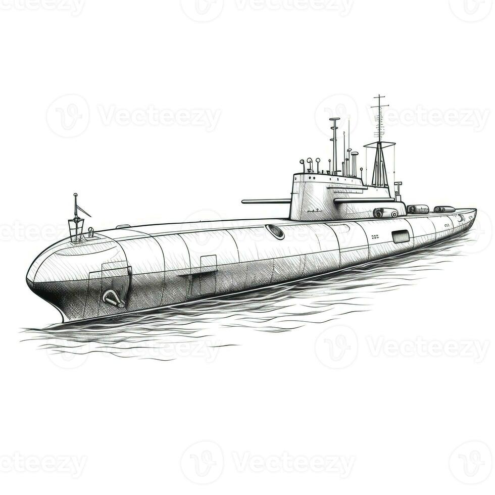 Schiff U-Boot ai generiert foto