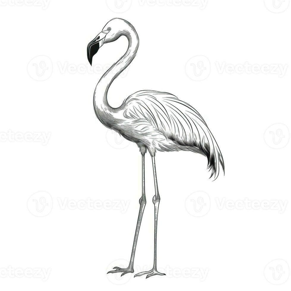 Symbol Flamingo ai generiert foto