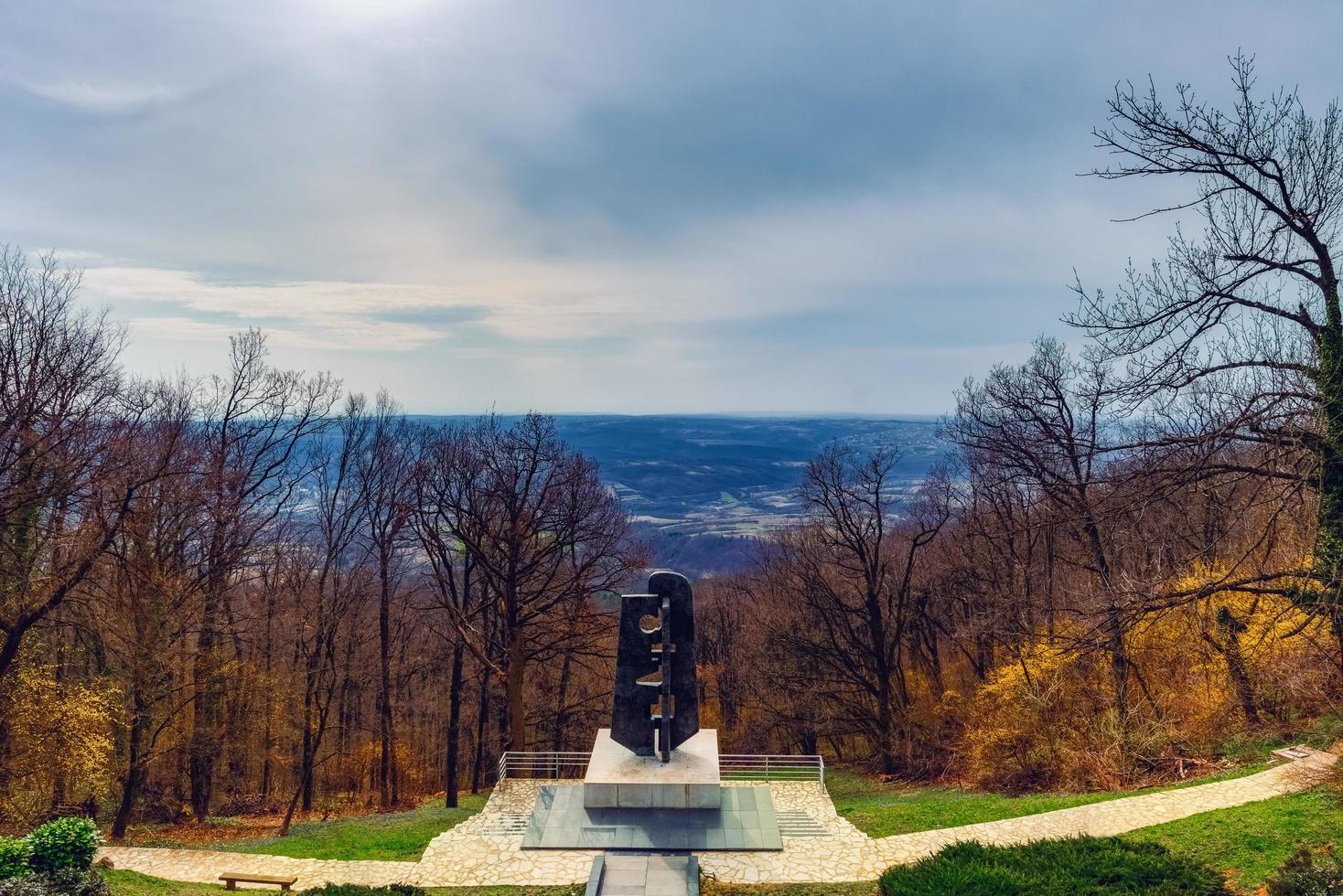 Belgrad, Serbien, 18. März 2017 - Denkmal für die sowjetischen Kriegsveteranen aus dem zweiten Weltkrieg foto