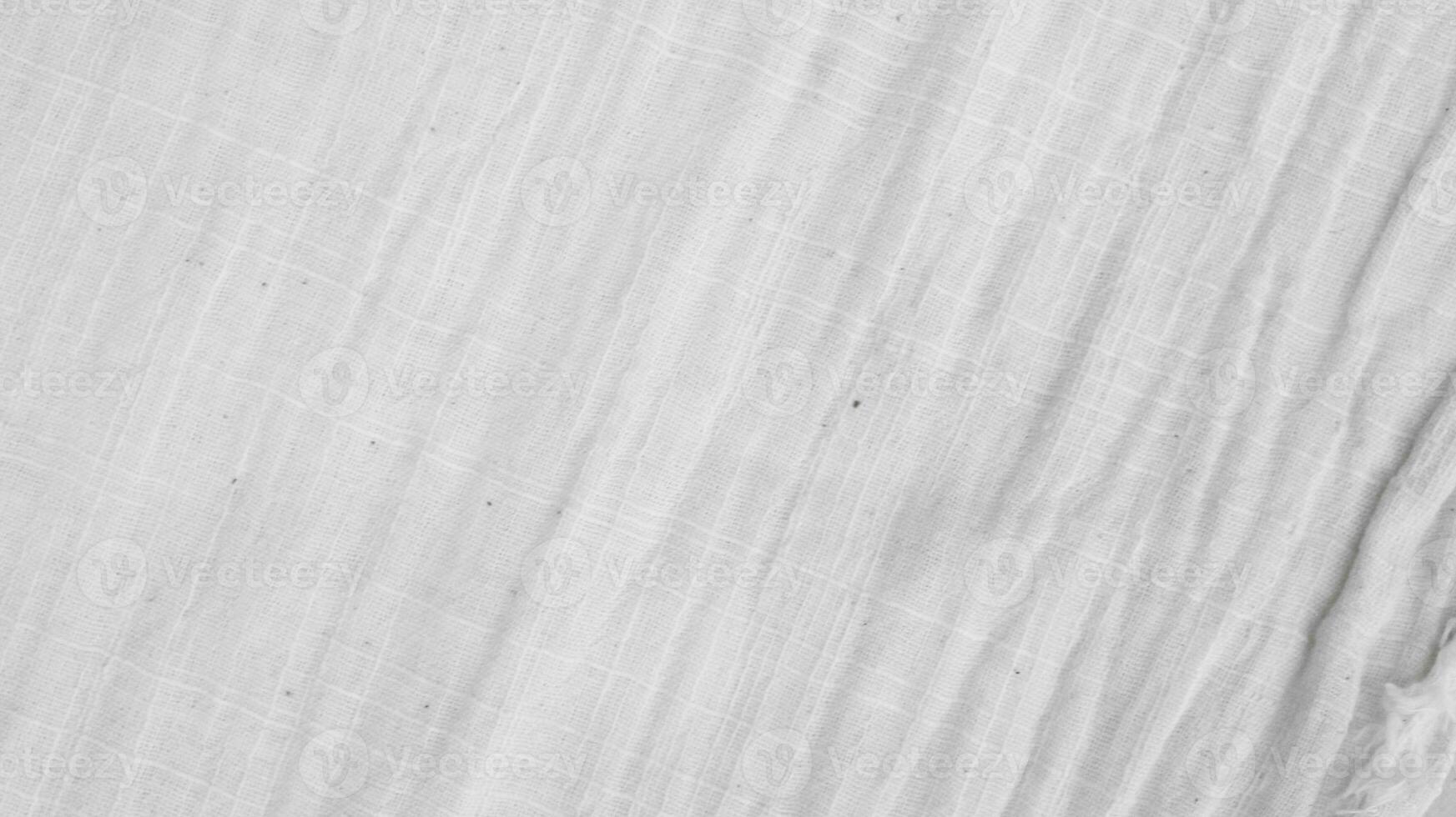 organisch Stoff Baumwolle Hintergrund Weiß Leinen- Segeltuch zerknittert natürlich Baumwolle Stoff natürlich handgemacht Leinen- oben Aussicht Hintergrund organisch Öko Textilien Weiß Stoff Leinen- Textur foto