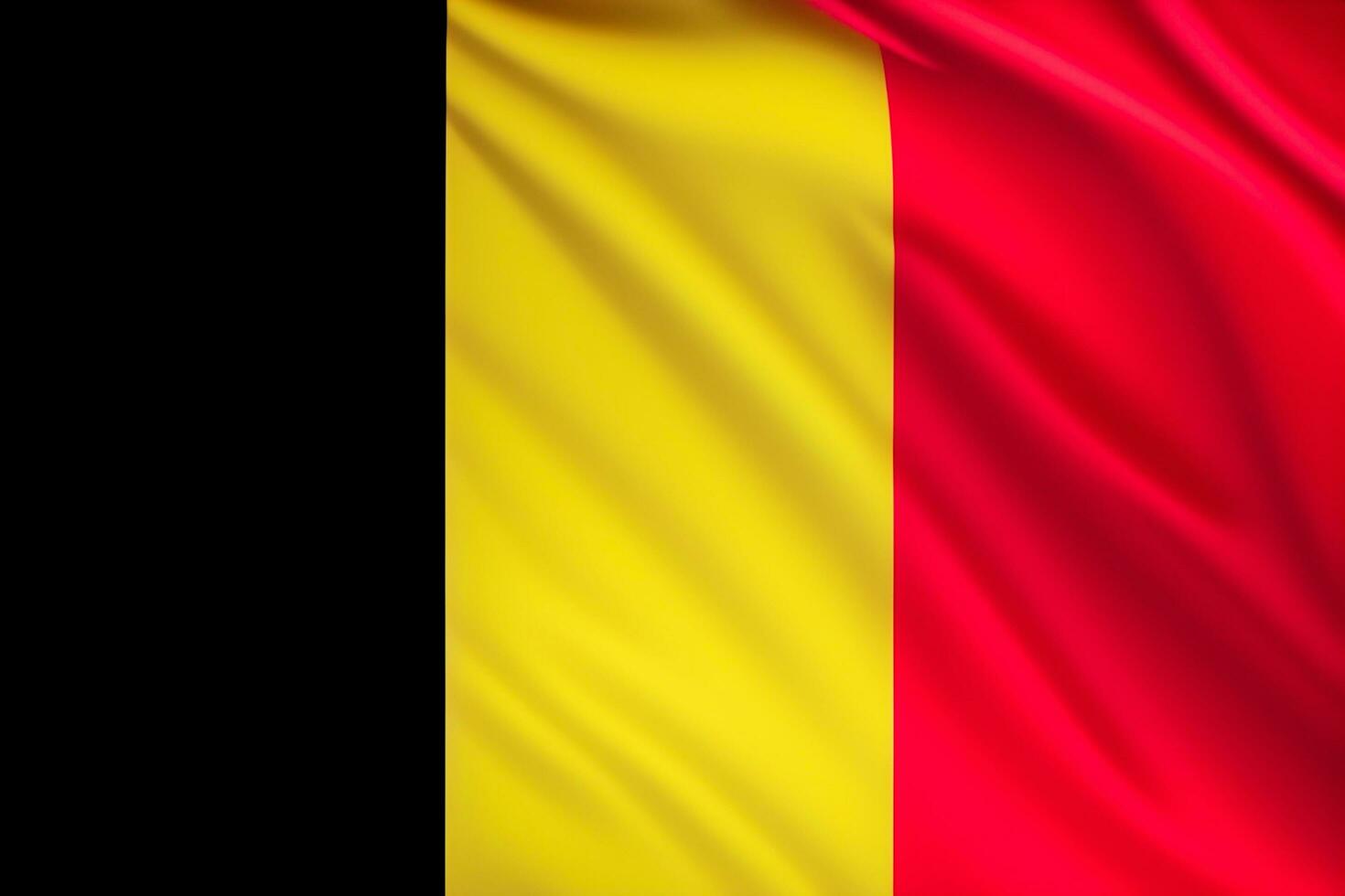 realistisch Belgier Flagge Hintergrund foto