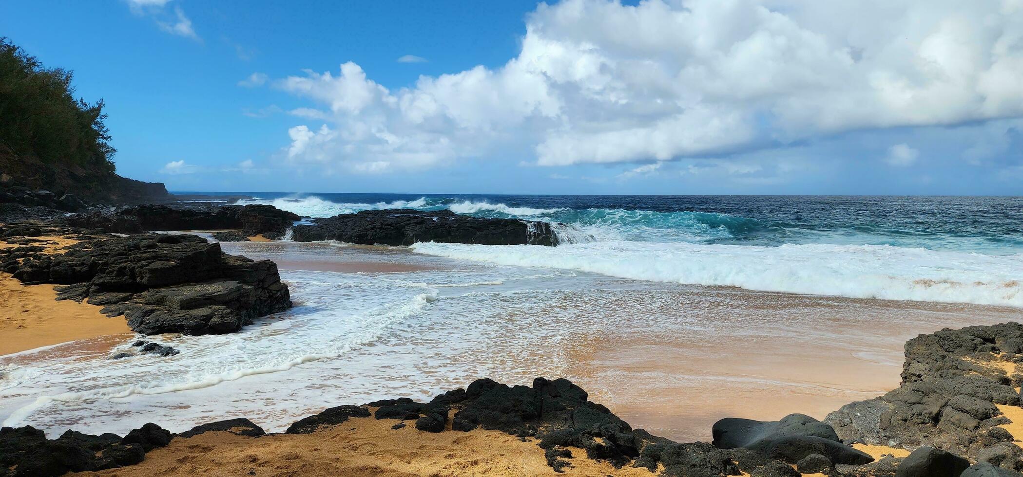 Sommer- Tag auf das Strand im Hawaii foto