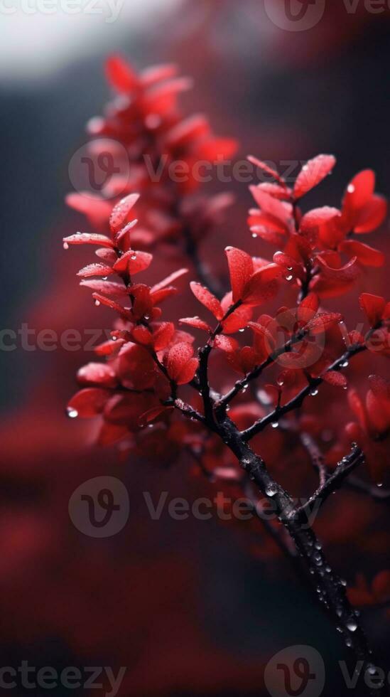 rot Baum Hintergrund Hintergrund. ai generiert foto