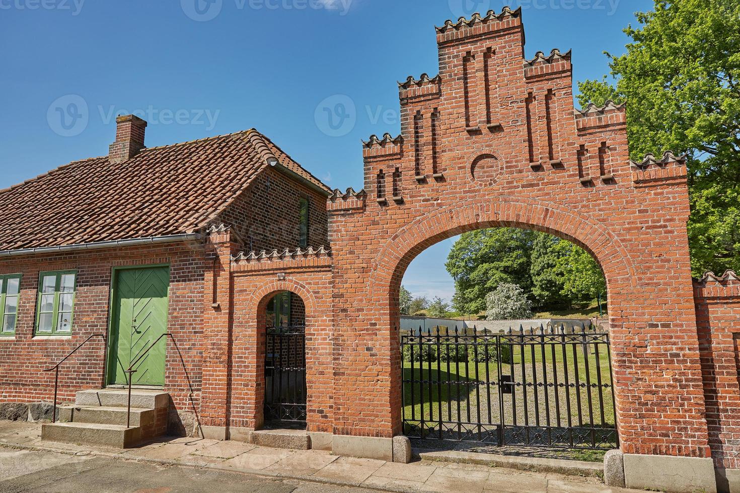 Straße in Fredericia City in Dänemark den foto