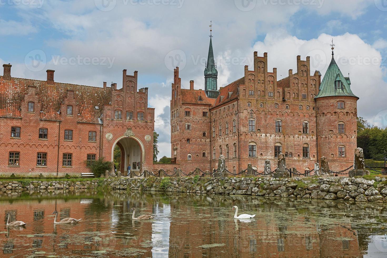 Schloss Egeskov im Süden der Insel Fünen in Dänemark foto