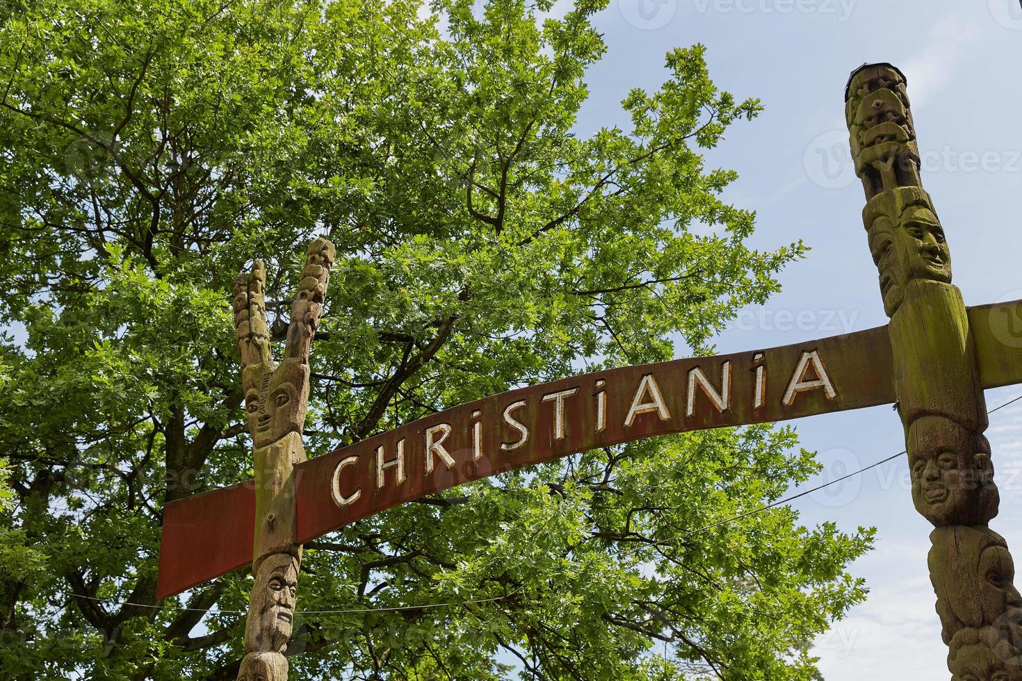 Freetown Christiania im Bezirk Christianshavn, Kopenhagen, Dänemark foto