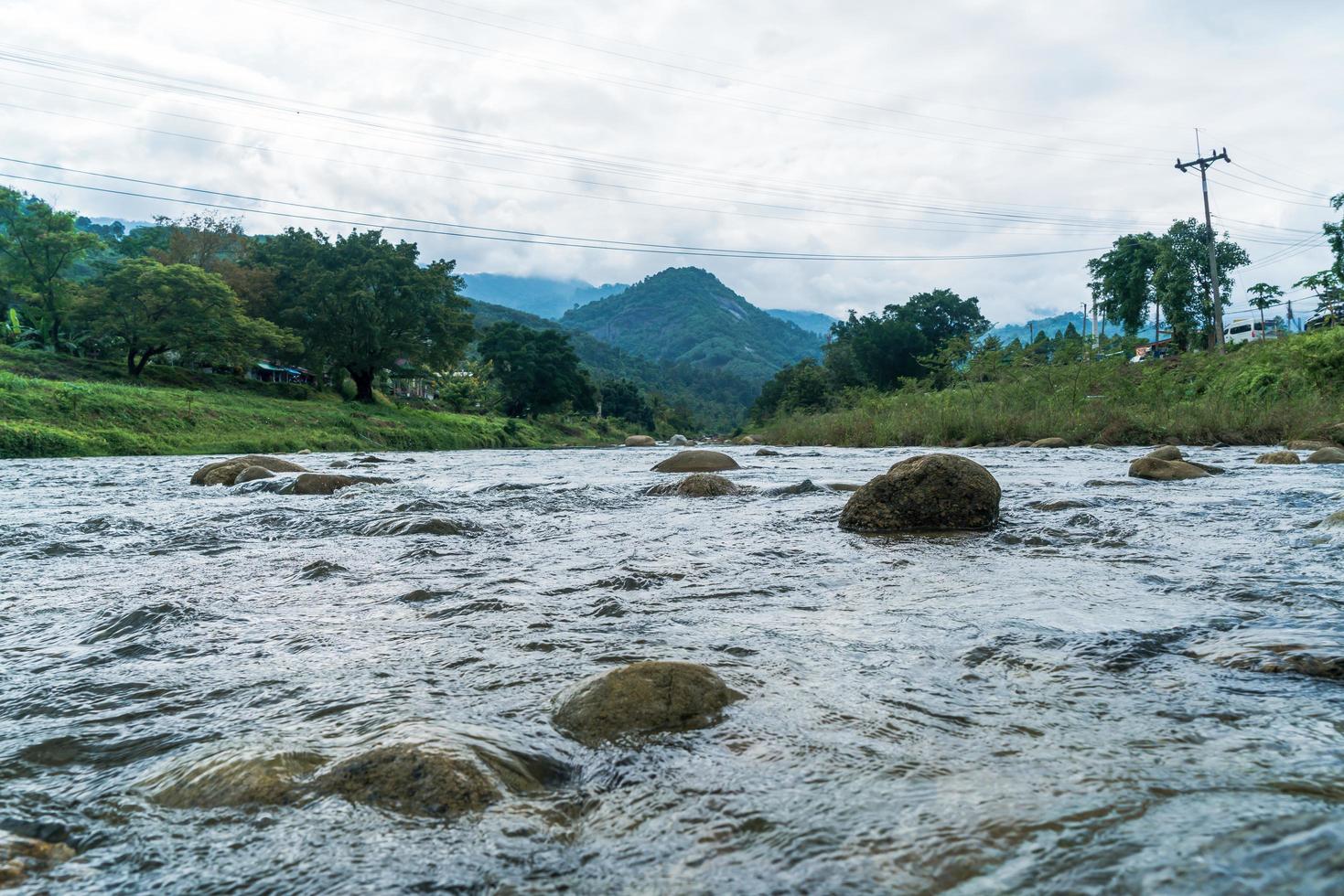 Kiriwong Village - eines der besten Frischluftdörfer in Thailand und lebt in der alten thailändischen Kultur. in nakhon si thammarat, thailand foto