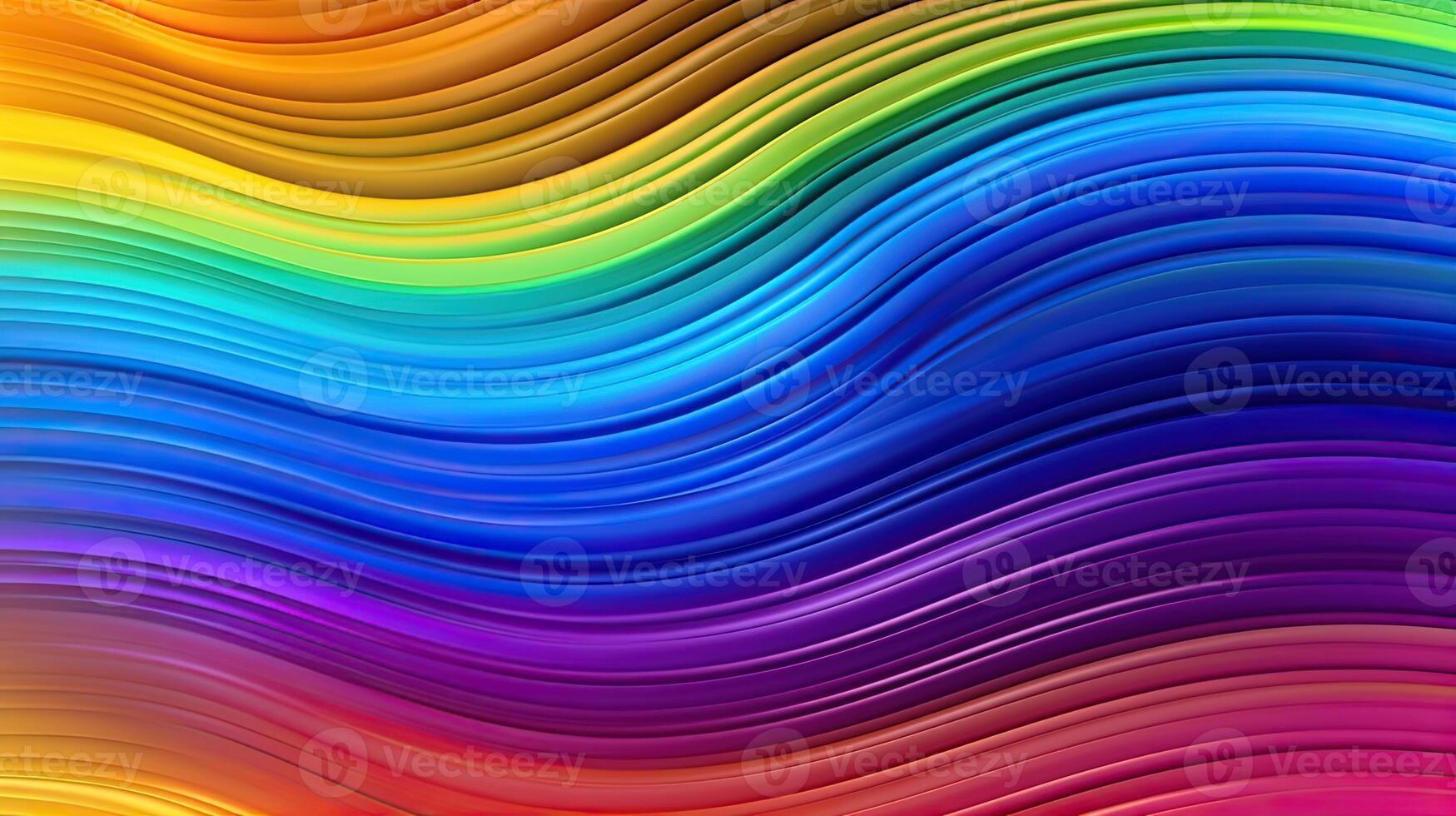 abstrakt irisierend Hintergrund von Streifen von anders irisierend Farben. Regenbogen Hintergrund. ai generiert generativ ai foto