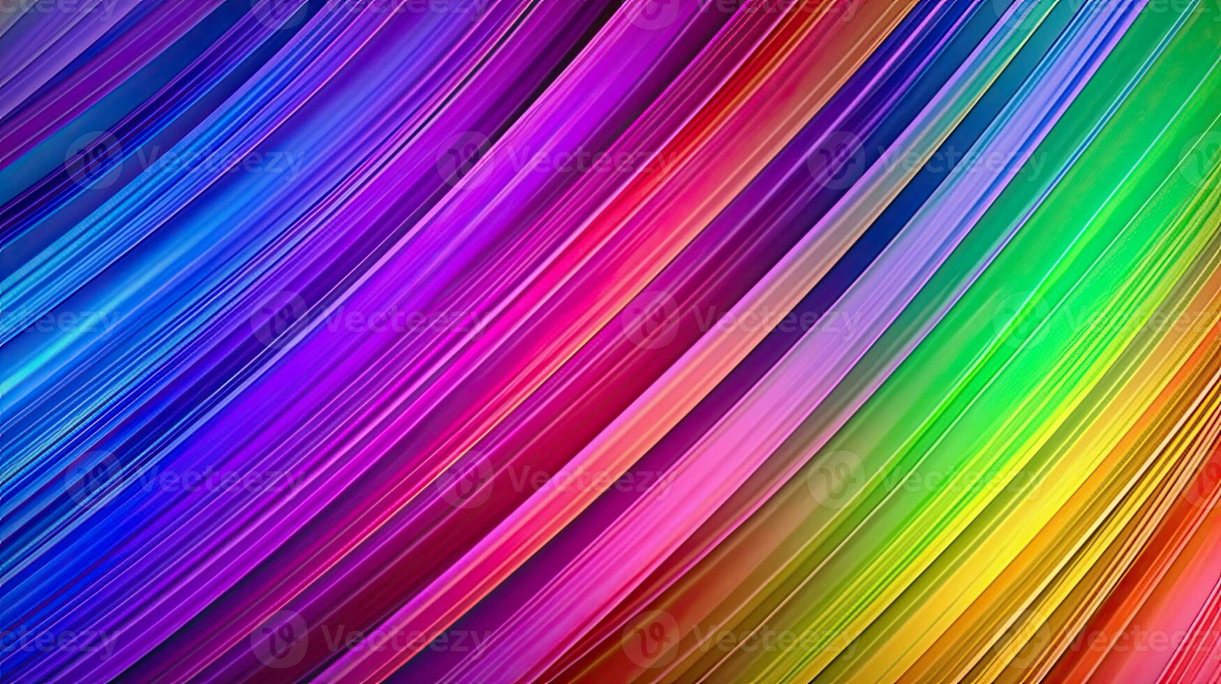 abstrakt irisierend Hintergrund von Streifen von anders irisierend Farben. Regenbogen Hintergrund. ai generiert generativ ai foto