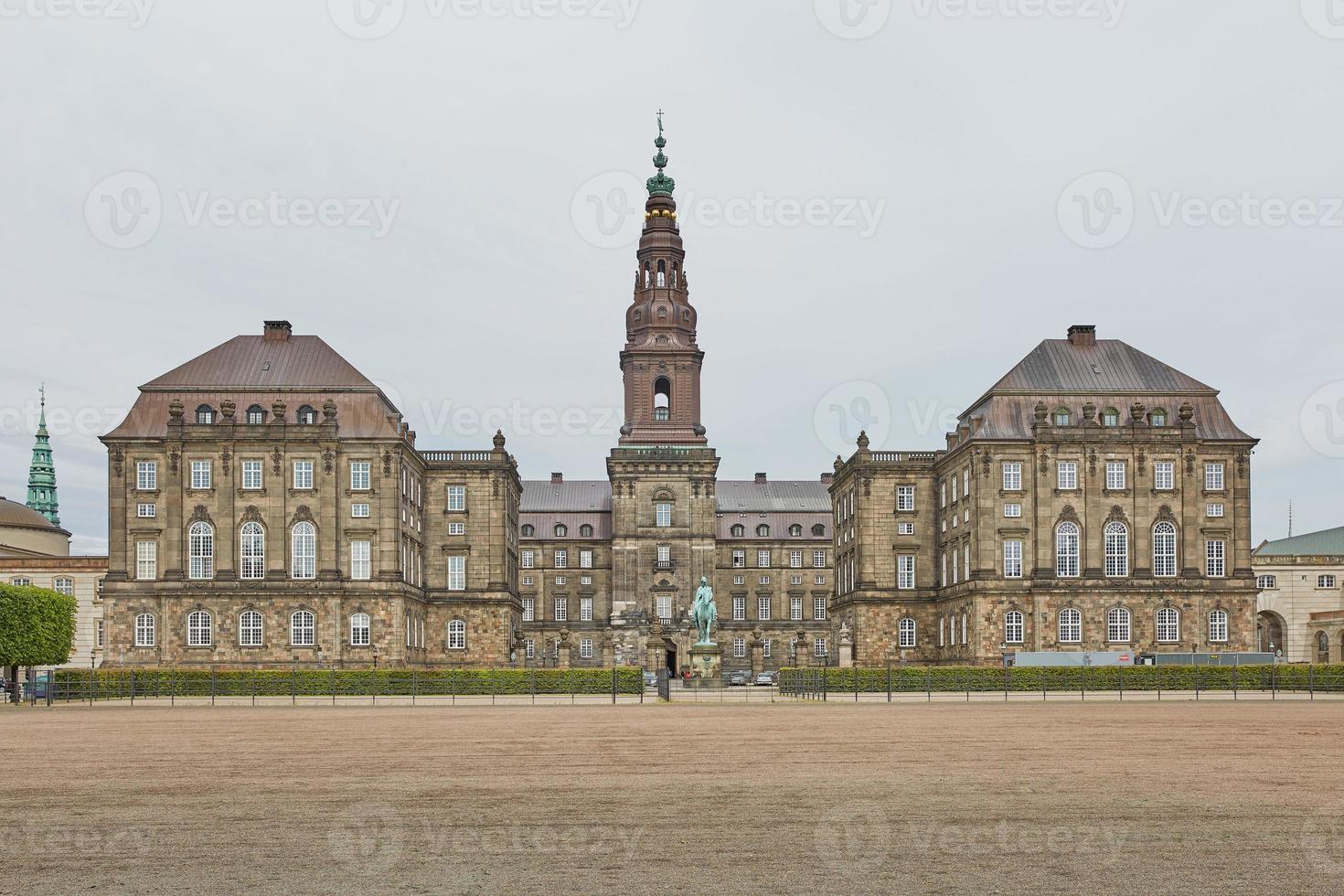 Das Hauptgebäude von Christiansborg Slot Copenhagen, Dänemark foto