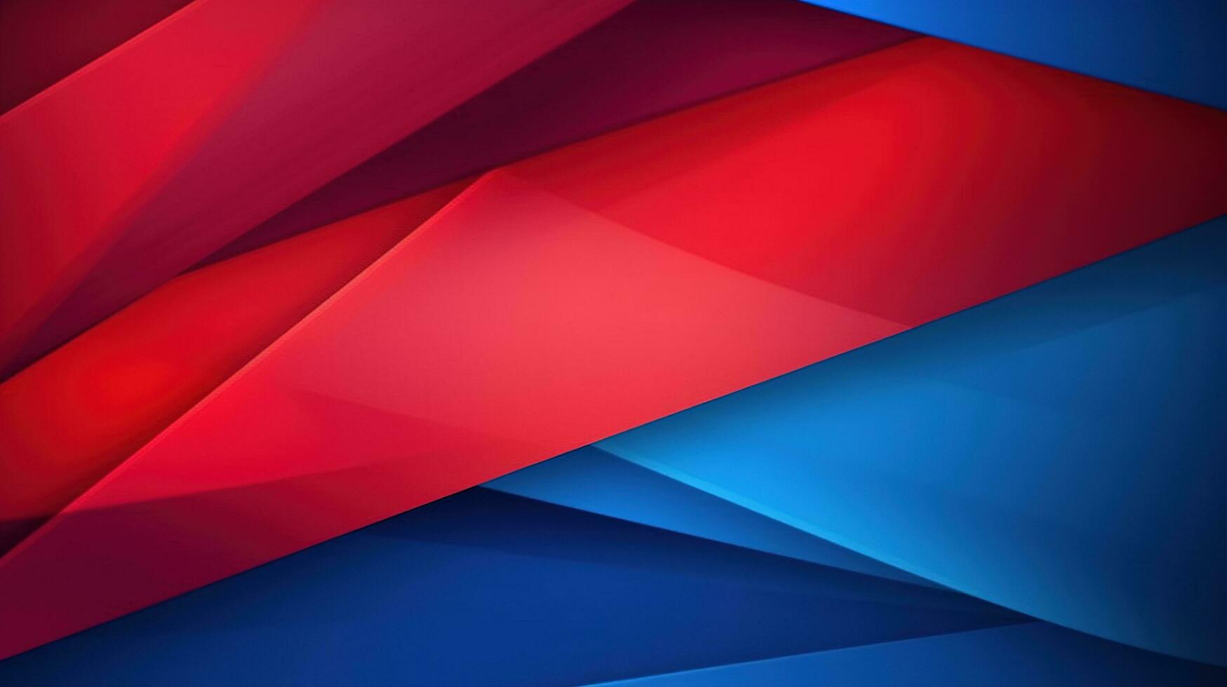 abstrakt bunt Hintergrund mit Dreiecke. rot Blau abstrakt abgewinkelt Hintergrund. ai generiert foto