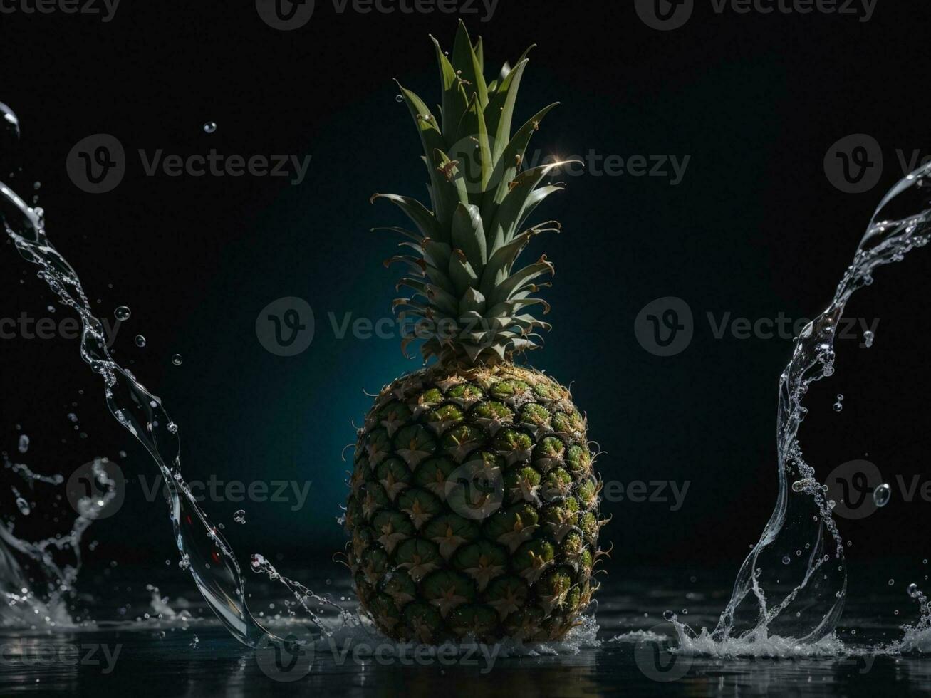 Ananas Spritzen Hintergrund foto