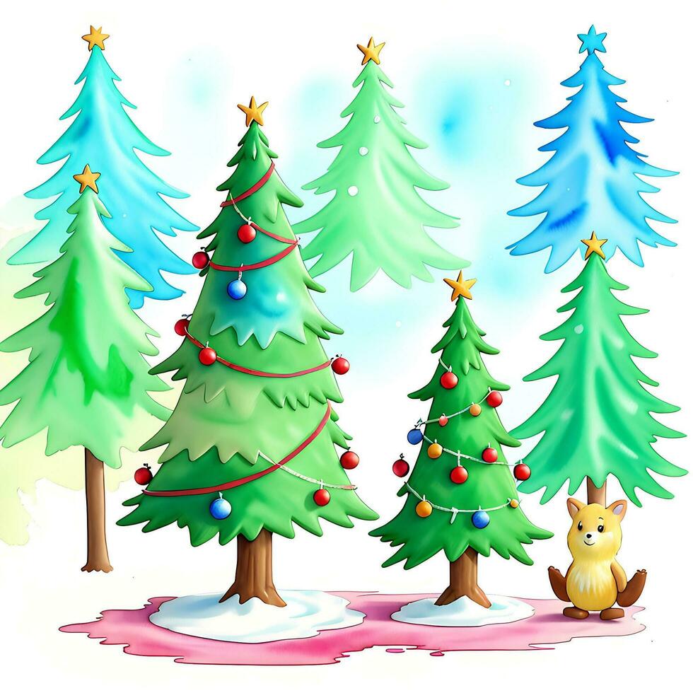 Jahrgang Weihnachten Baum mit Geschenke Konzept foto
