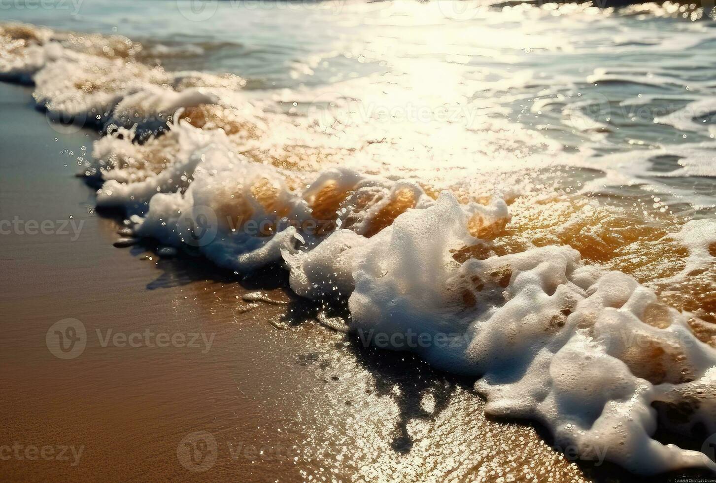Wellen am Strand foto