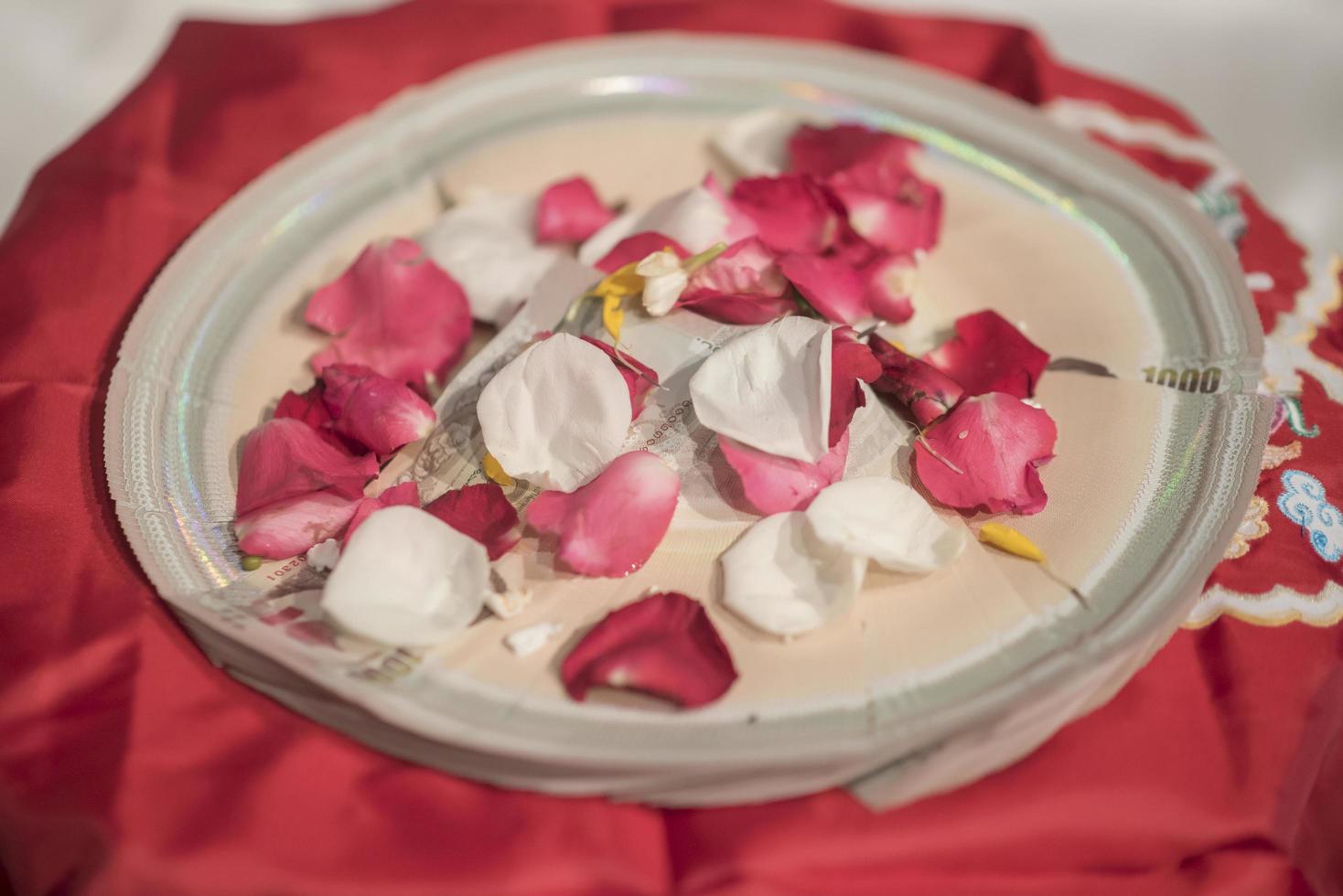 chinesische hochzeit dekoration und zeremonie foto