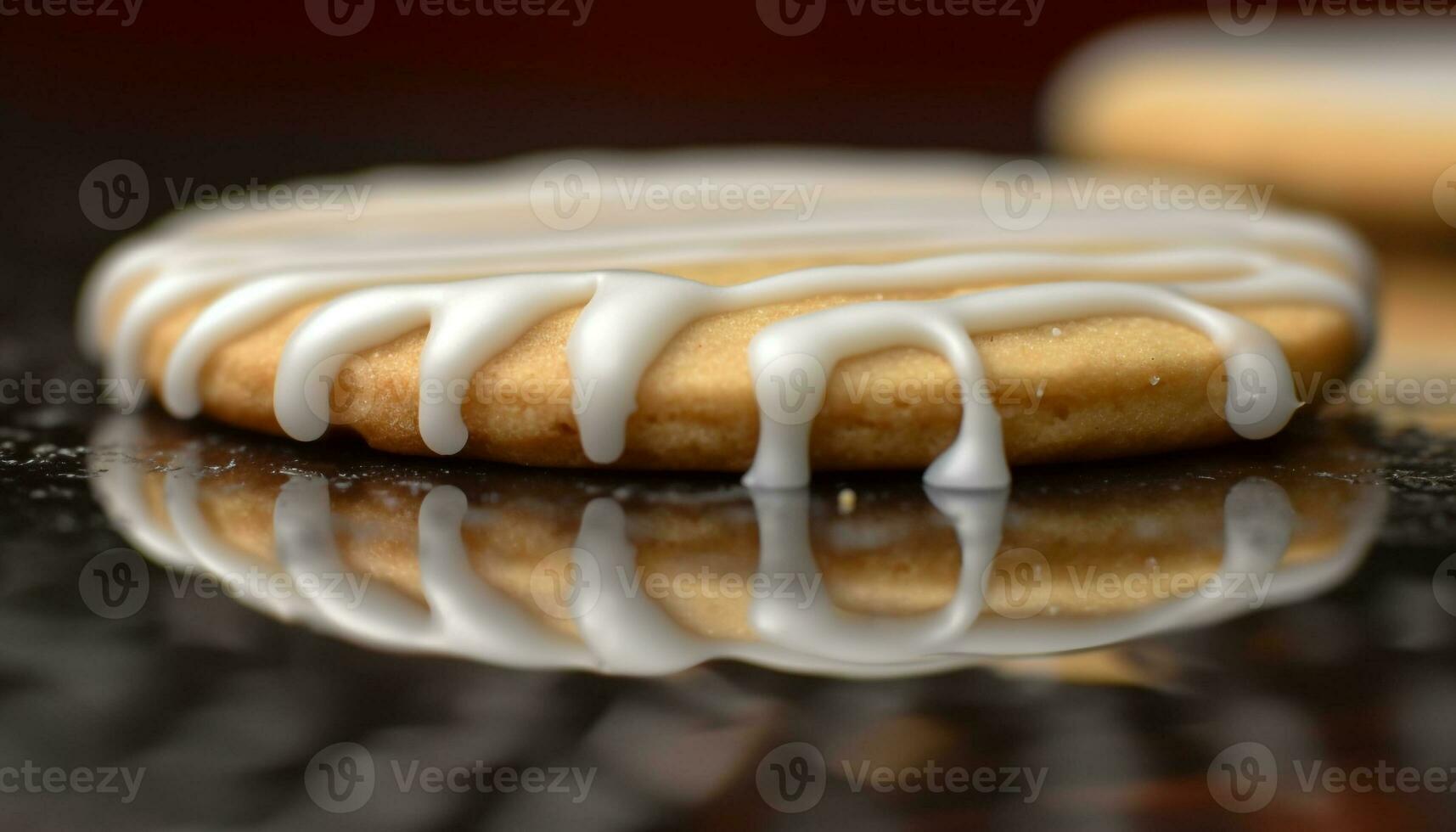 hausgemacht Schokolade Shortbread Kekse auf ein Teller generiert durch ai foto