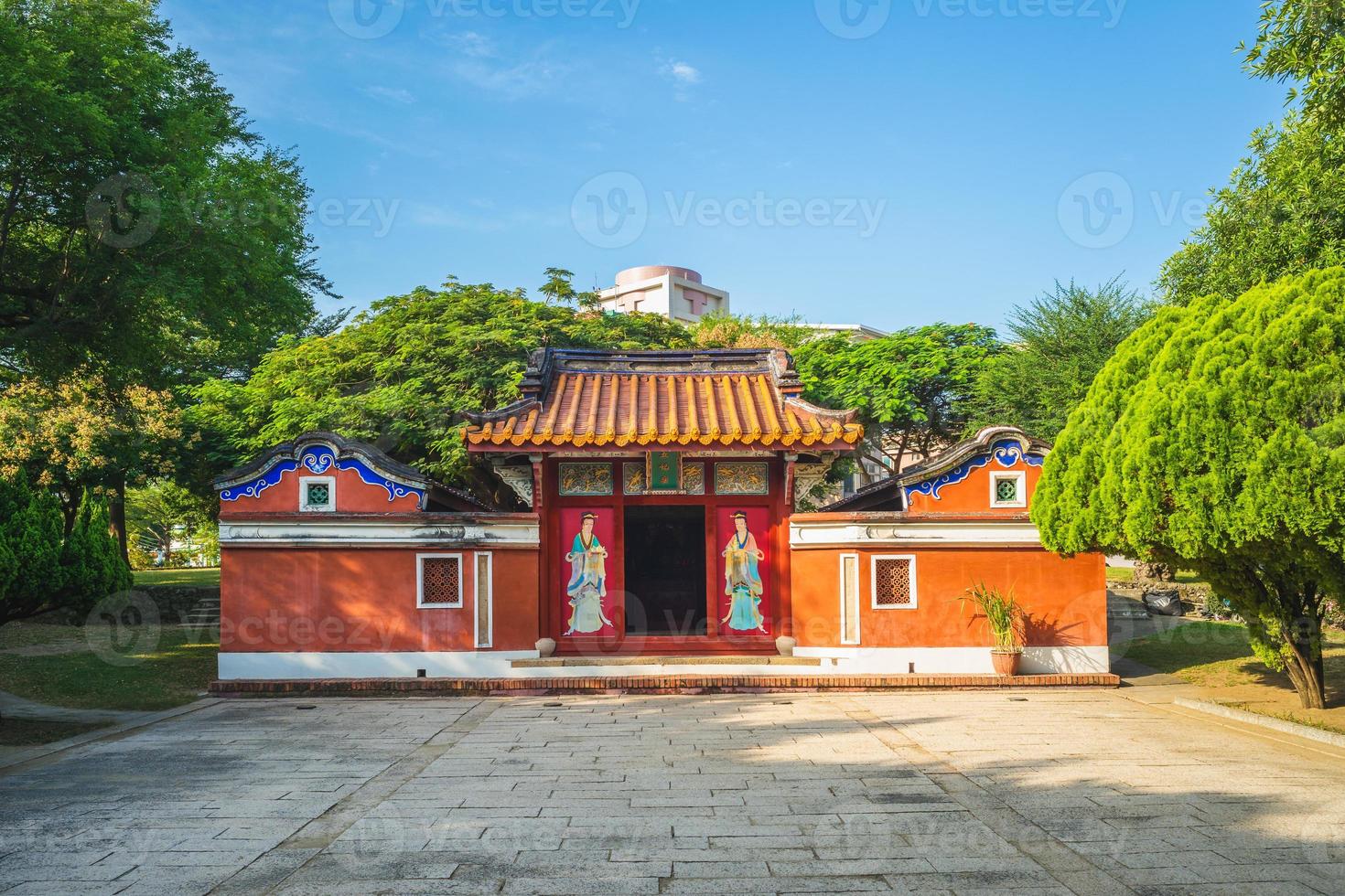 tempel der fünf konkubinen in tainan, taiwan. die Übersetzung des chinesischen Textes ist der Tempel der fünf Konkubinen foto