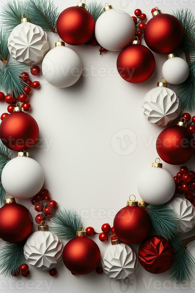 Illustration von Weihnachten Hintergrund, ai generiert foto