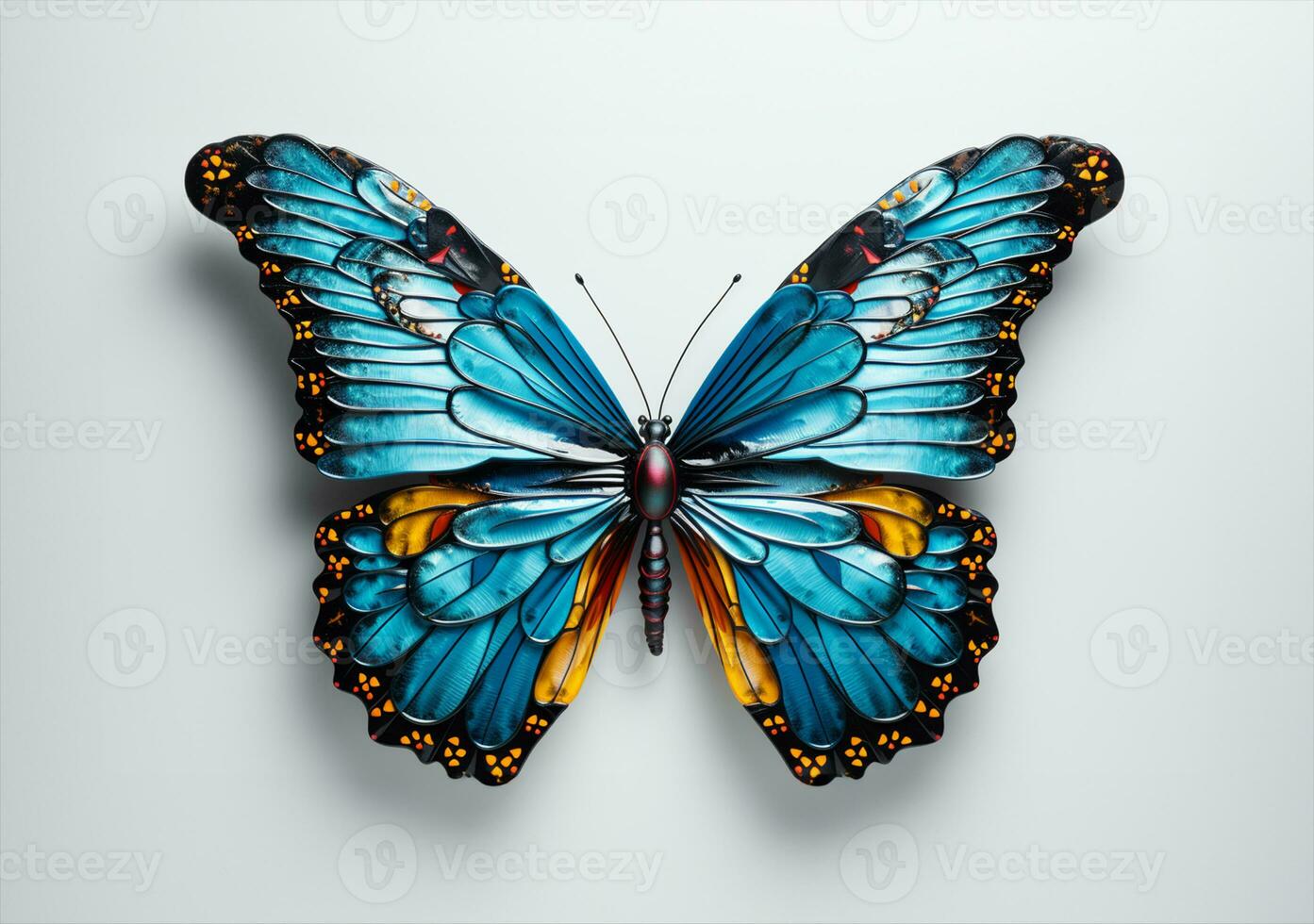 süß Schmetterling isoliert. ai generiert foto