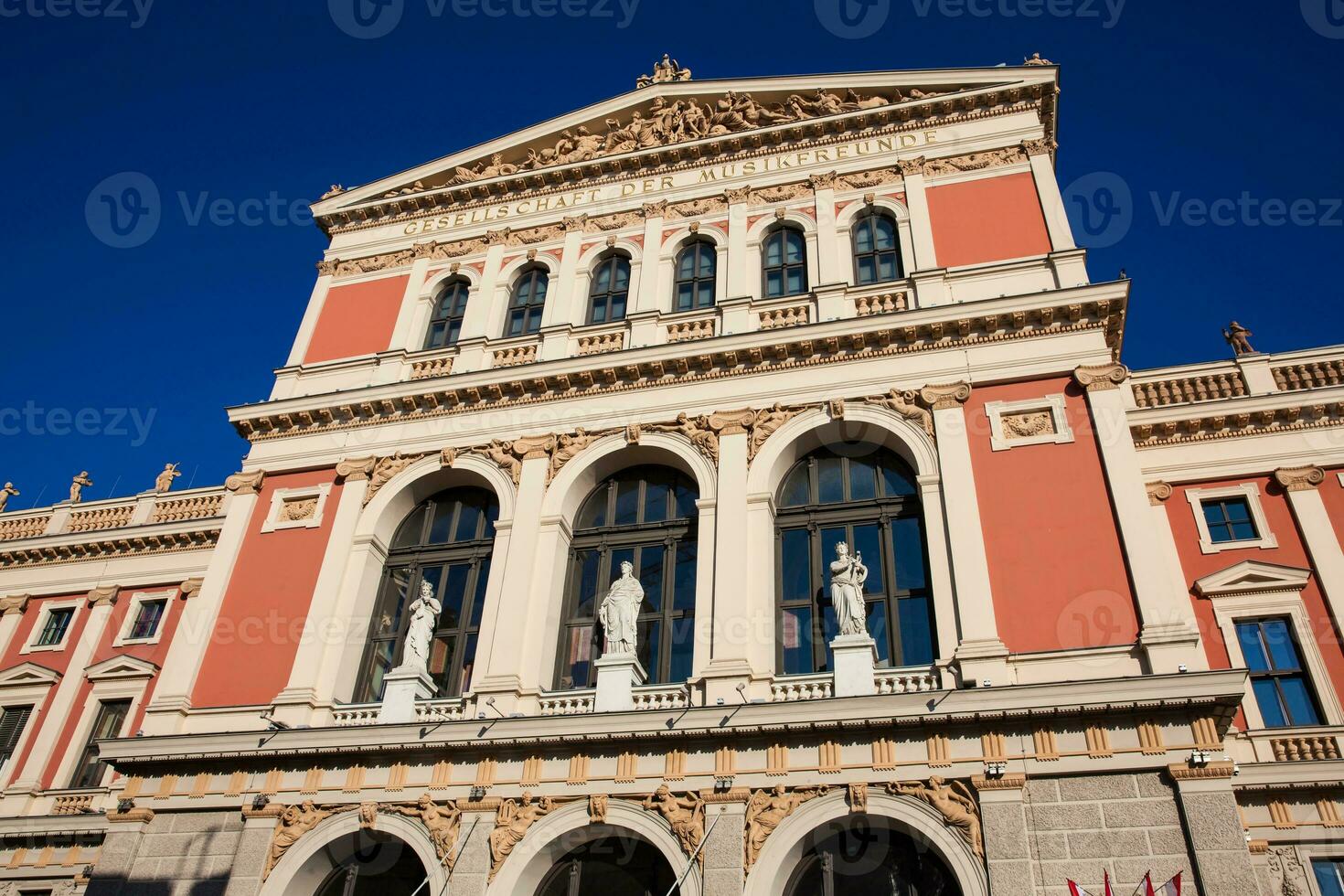 das historisch Gebäude von das Wiener Musikverein eingeweiht auf Januar von 1870 foto