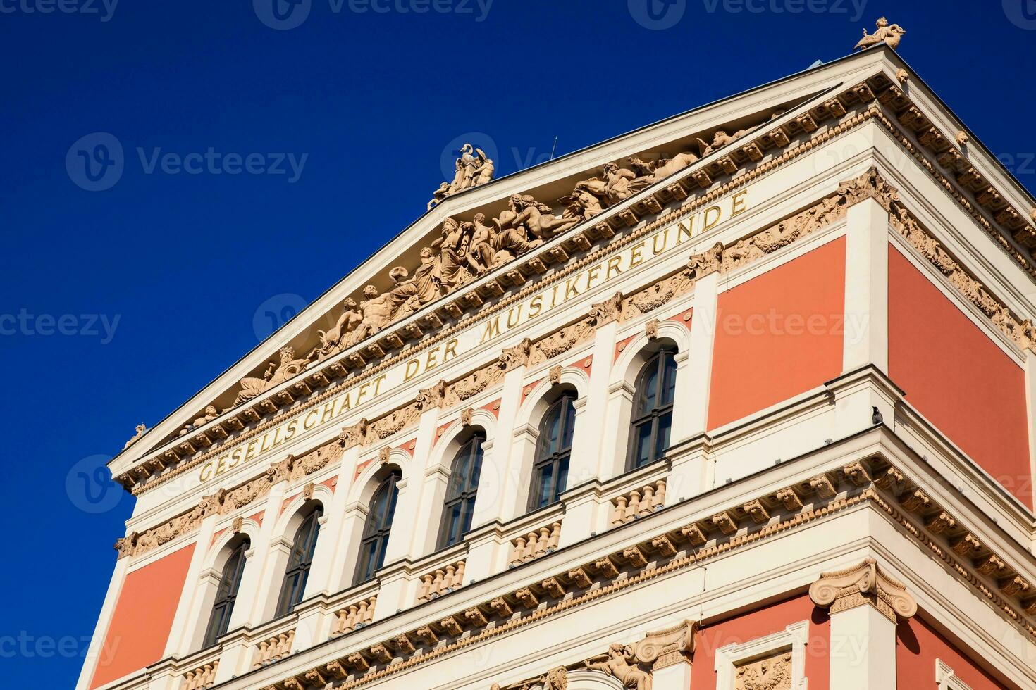 das historisch Gebäude von das Wiener Musikverein eingeweiht auf Januar von 1870 foto