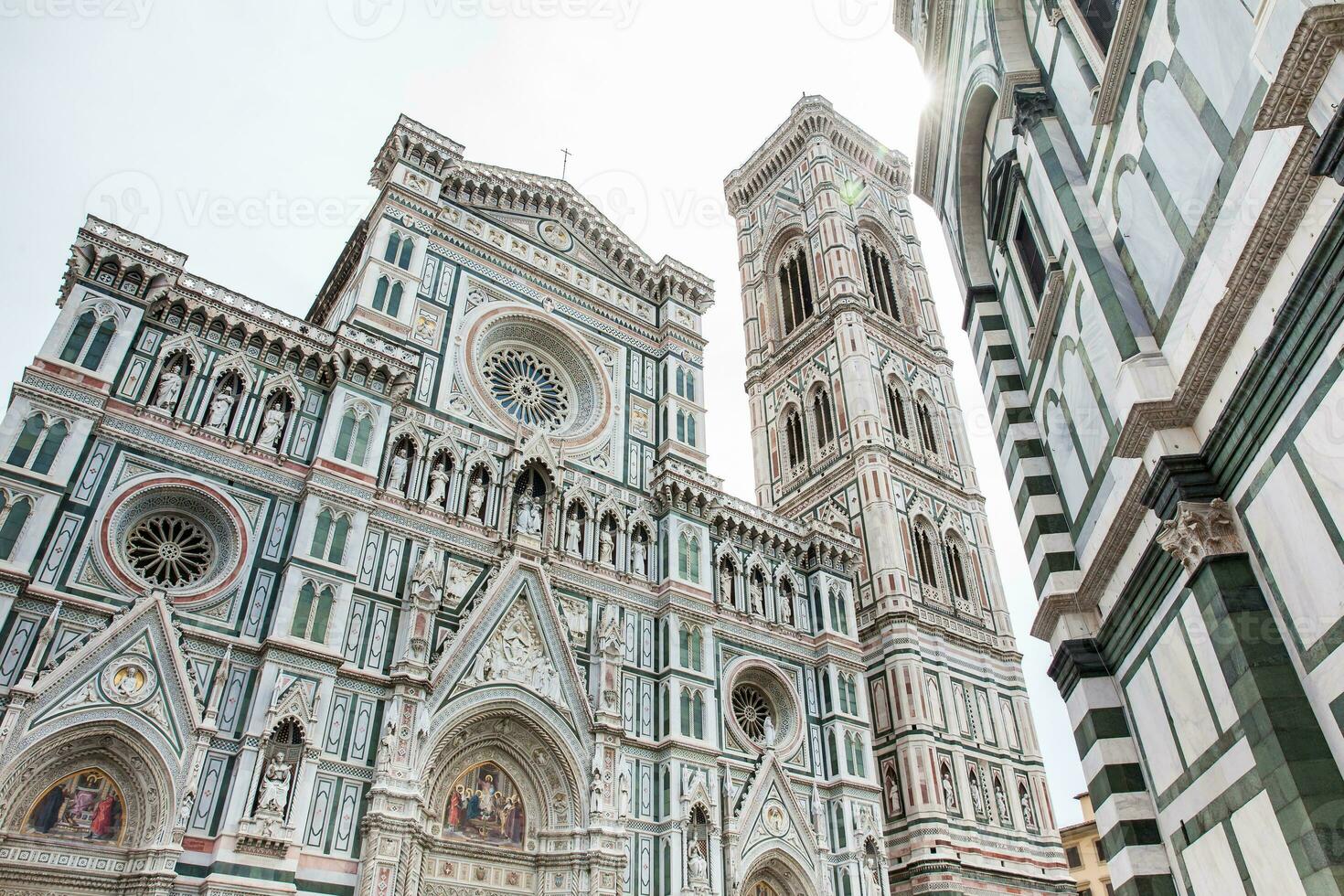 das giotto Glockenturm und Florenz Kathedrale geweiht im 1436 foto