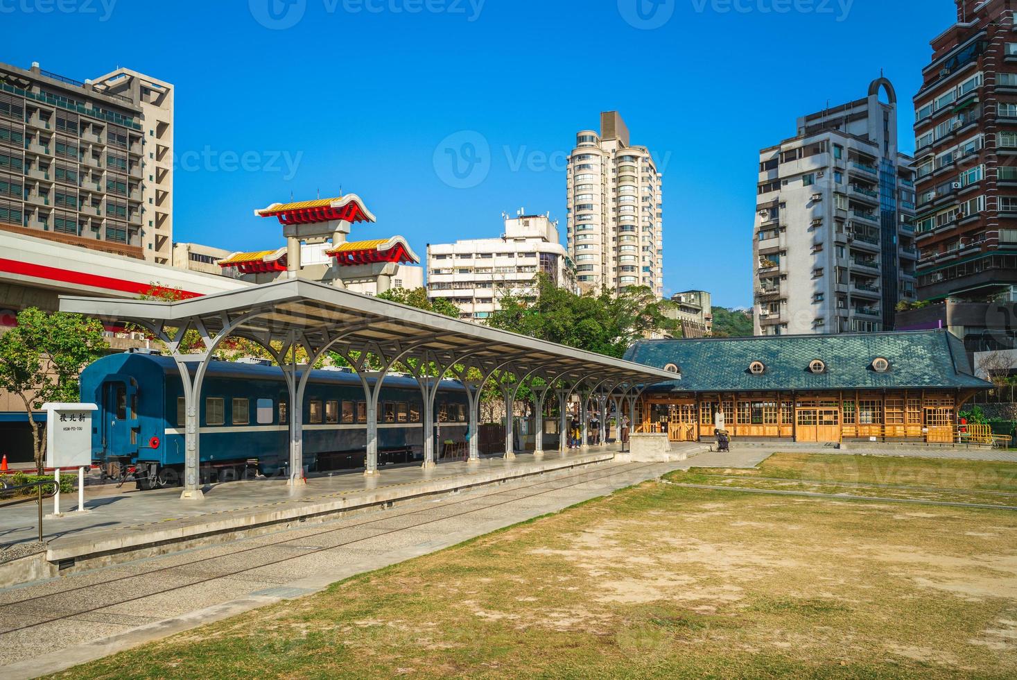 Xinbeitou historischen Bahnhof in Taipeh, Taiwan. foto