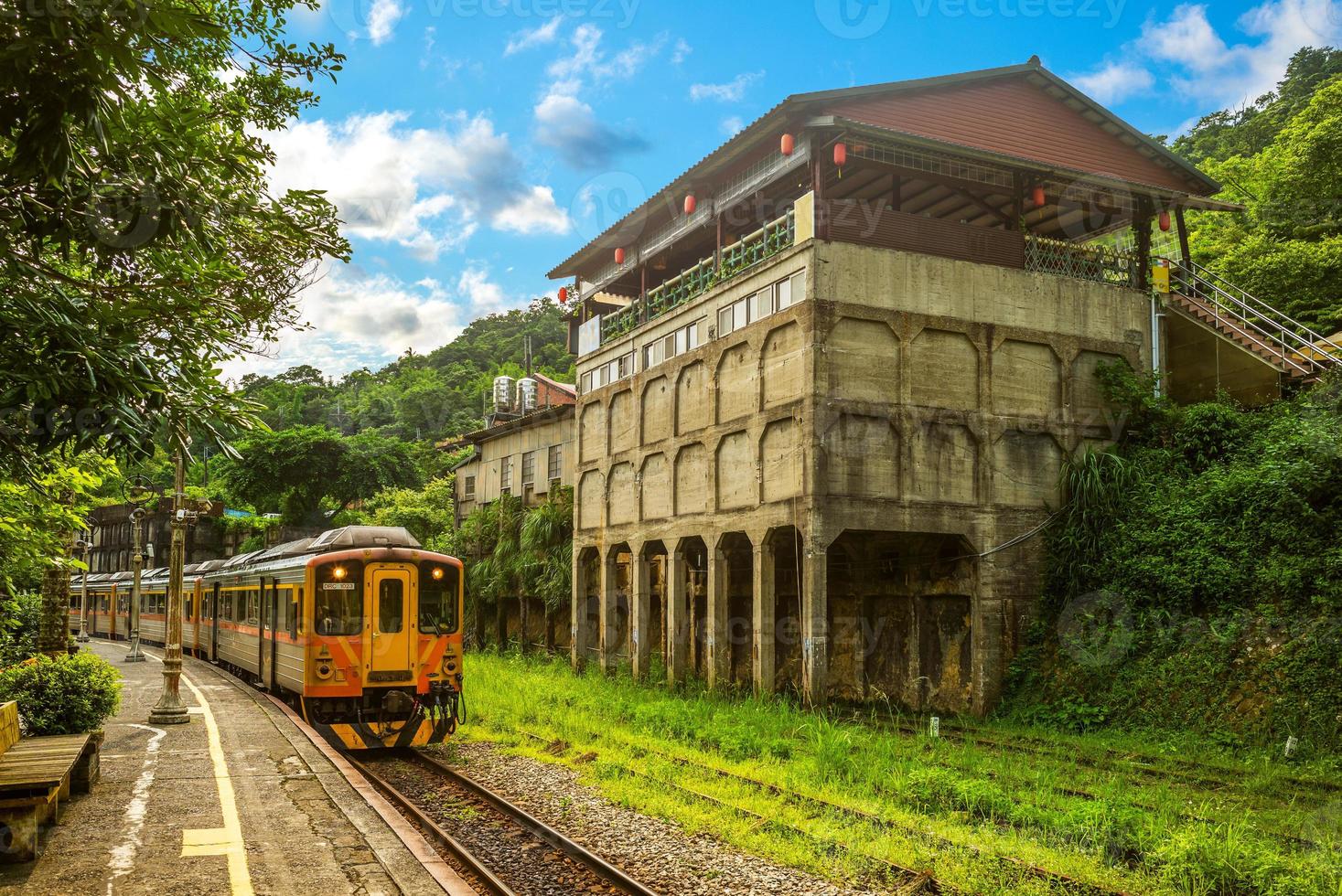 Jingtong-Eisenbahn in New Taipeh City, taiwan foto