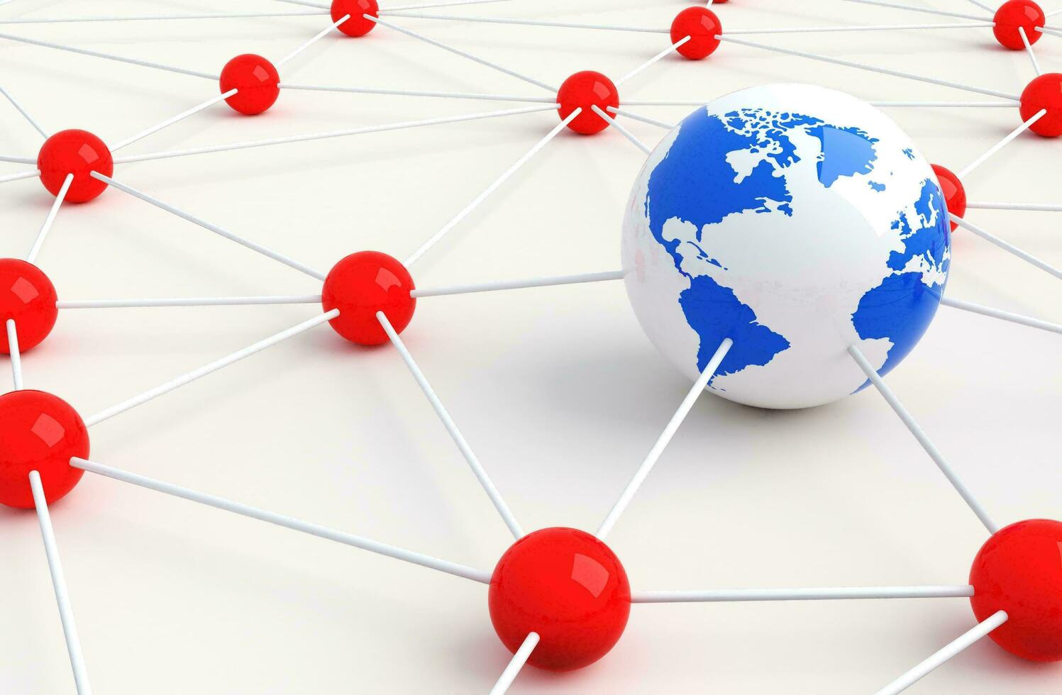 global Netzwerk Verbindung. modern Welt Technologie Hintergrund foto
