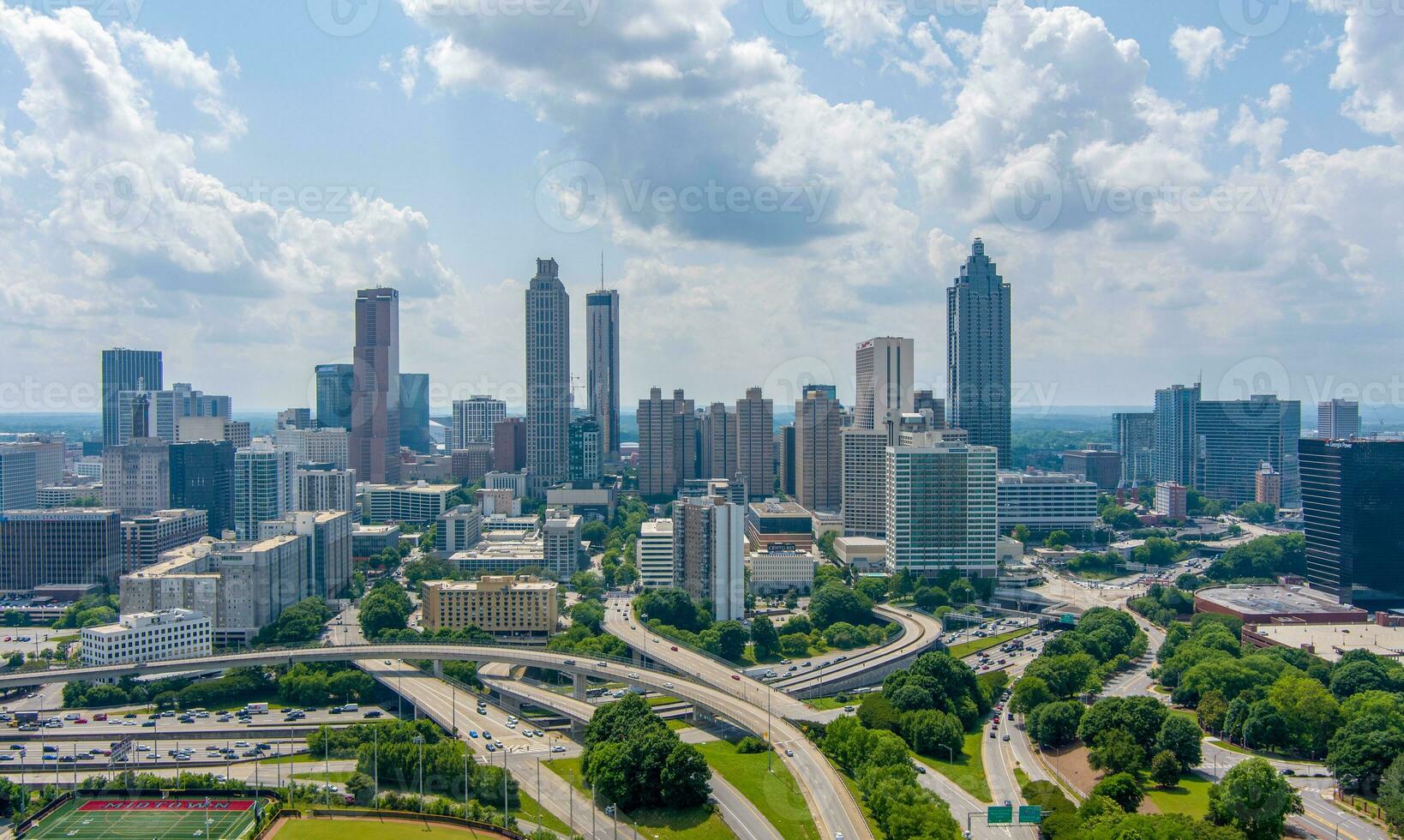 das Innenstadt Atlanta, Georgia Horizont foto