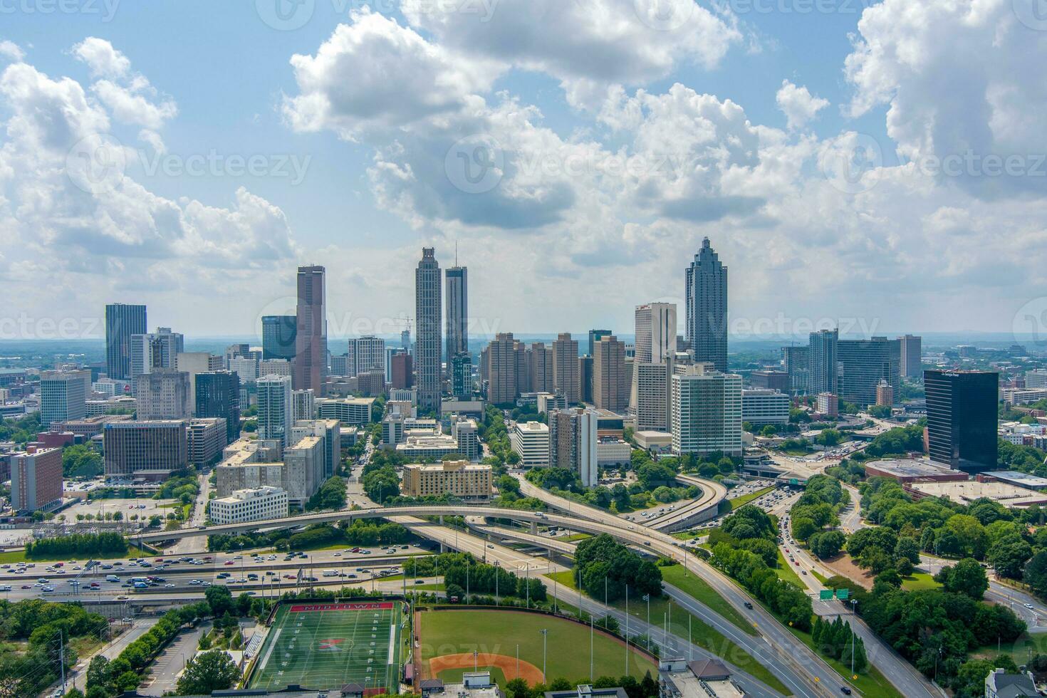 das Innenstadt Atlanta, Georgia Horizont foto