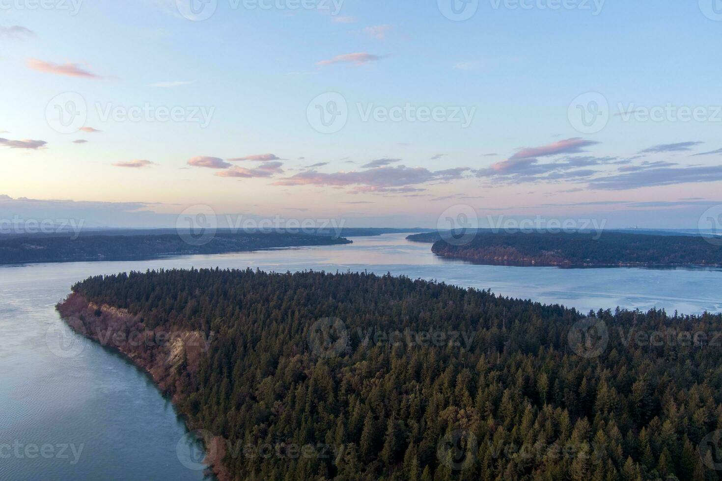 das Tacoma verengt sich beim Sonnenuntergang foto